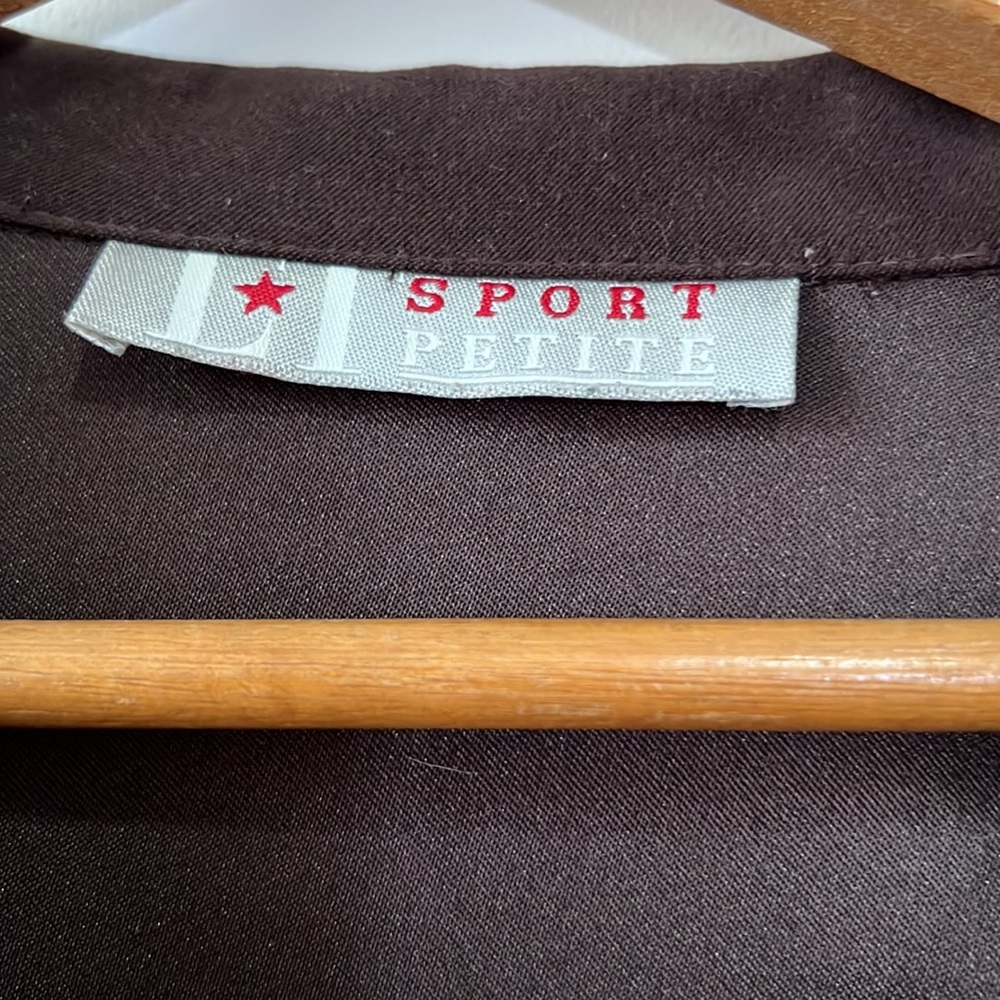 LT Sport Petite Brown, Lightweight Blazer - Size M - Picture 8 of 12